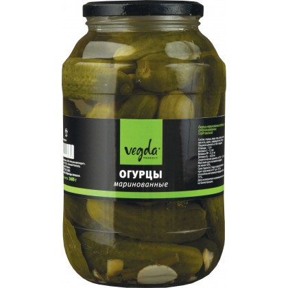 фото Огурцы маринованные vegda product стекло