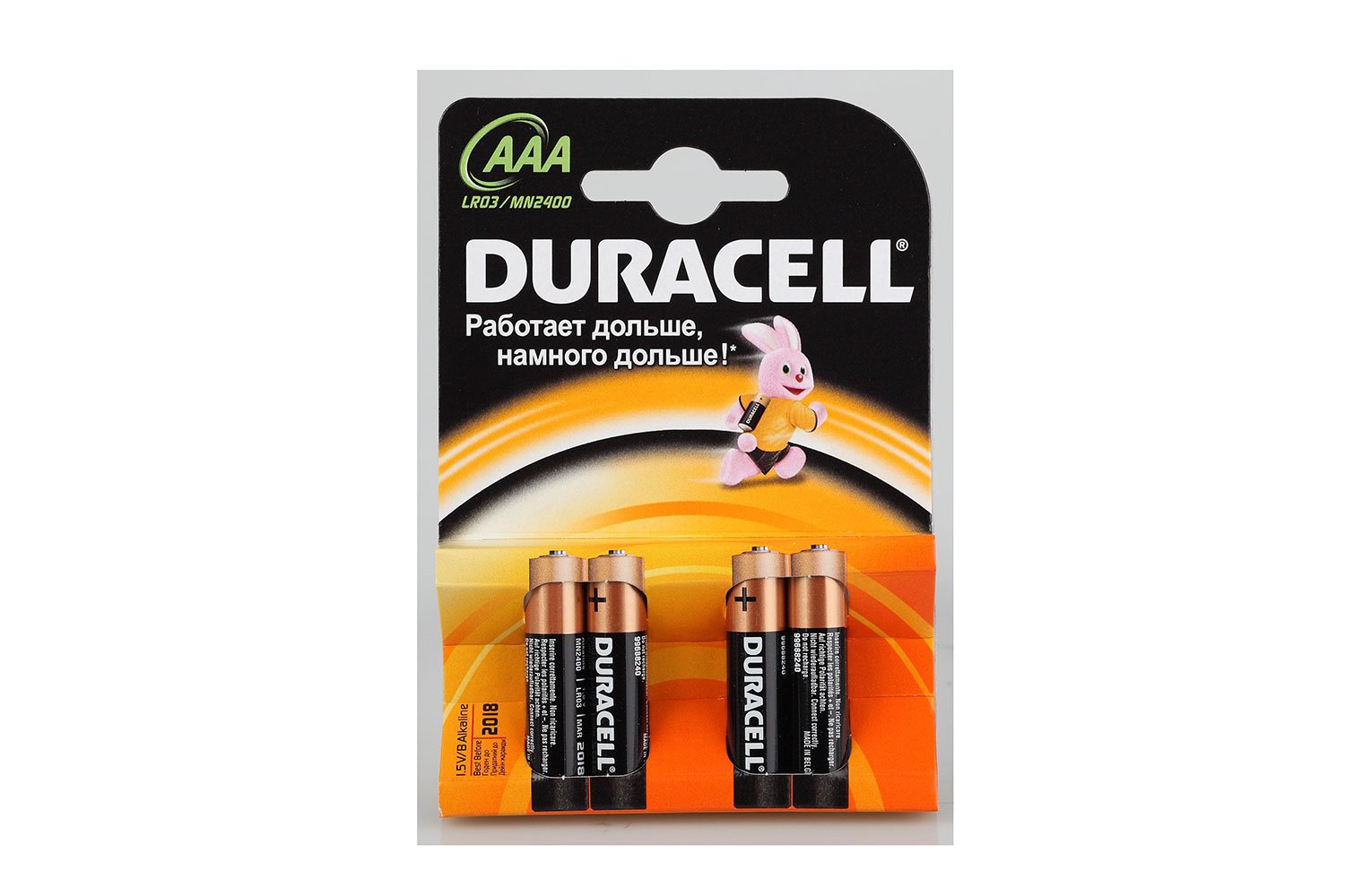 Батарейка Duracell Basic ААА 4 шт батарейка duracell basic lr03 15597 4 шт