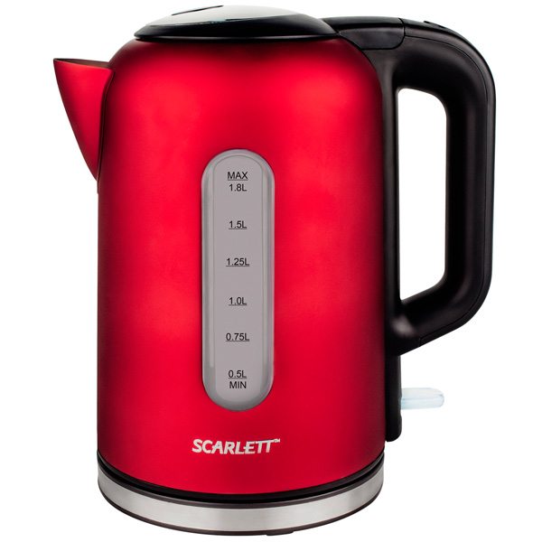 фото Чайник электрический scarlett sc-ek21s35 red/black