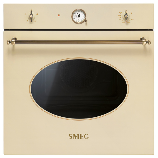 фото Встраиваемый газовый духовой шкаф smeg sf800gvpo beige