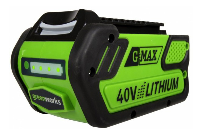 Аккумулятор LiIon для электроинструмента Greenworks G40B4 29727 аккумулятор greenworks 40в 2 ah li для газонокосилок