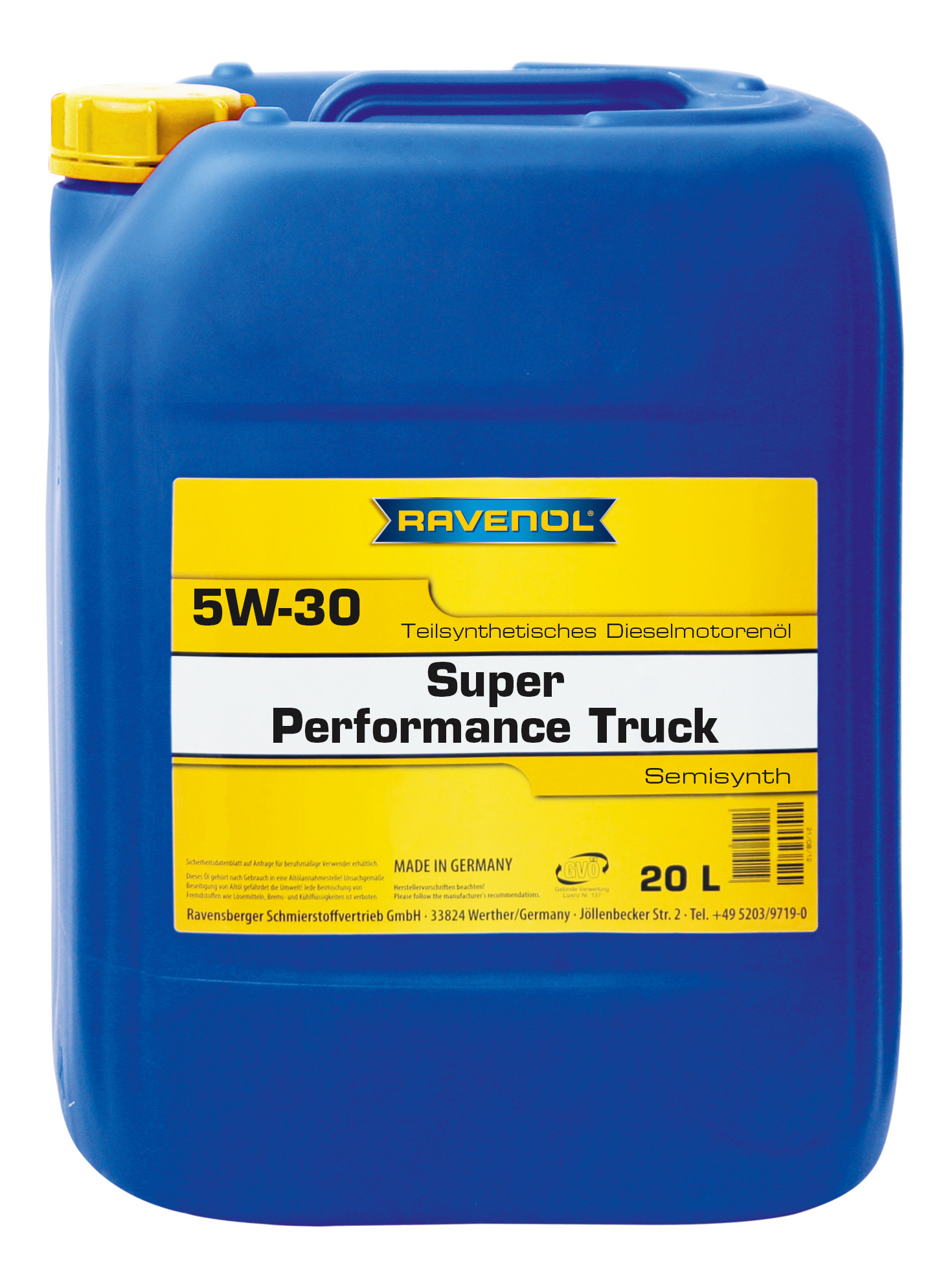 фото Моторное масло ravenol super performance truck sae 5w-30 20л