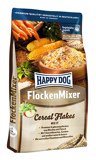 фото Сухой корм для собак happy dog flockenmixer cereal flakes, злаки, овощи, кукуруза, 1кг