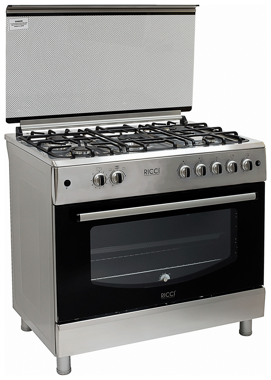 

Газовый варочный центр RICCI RGC 9010 IX Silver, RGC 9010 IX