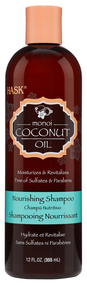 Шампунь HASK Monoi Coconut Oil Nourishing 355 мл hask кондиционер питательный с кокосовым маслом monoi coconut oil nourishing conditioner 50 мл