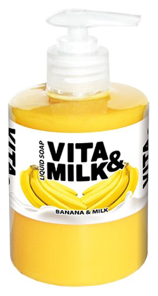 Жидкое мыло VITA&MILK Банан и молоко 300 мл