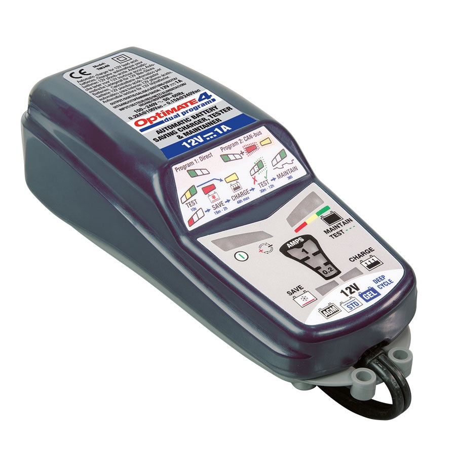 

Зарядное устройство OptiMate 4 Dual Program (1x1A, 12V), TM340
