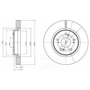 

Тормозной диск DELPHI BG4250
