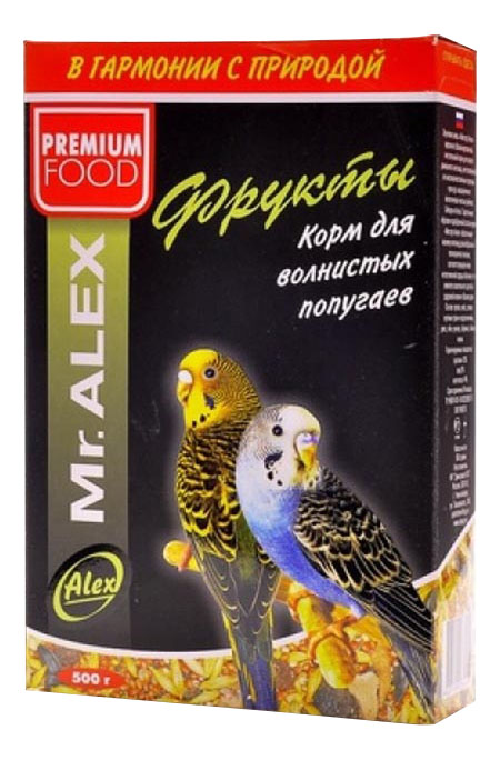 Сухой корм для попугаев Mr.Alex Фрукты, 500 г