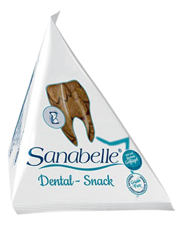 фото Лакомство для кошек sanabelle dental snack фигурки, домашняя птица, 20 г