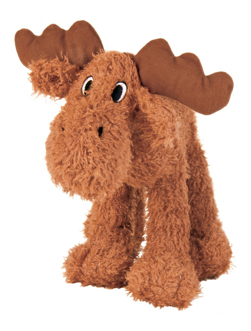 фото Мягкая игрушка для собак trixie лось, коричневый, 23 см