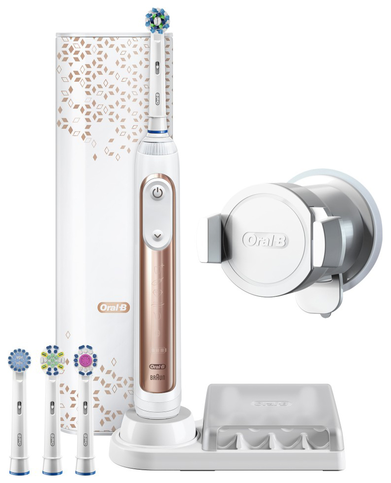 фото Зубная щетка электрическая braun oral-b genius 9000 (d701.545.6xc) rose gold