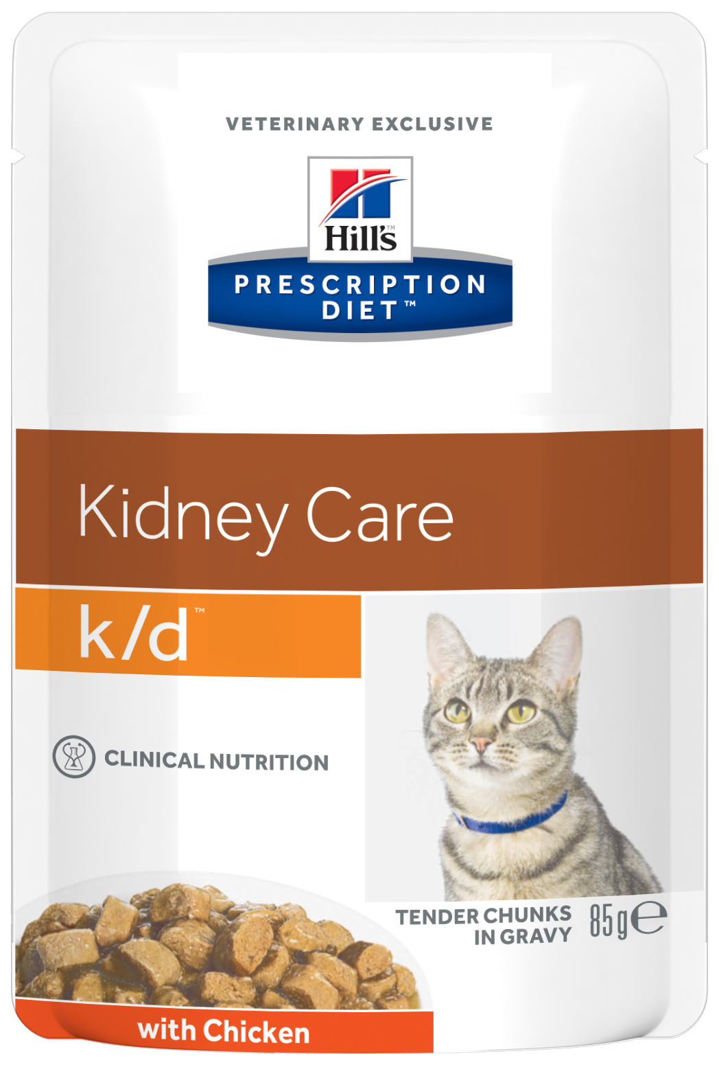 фото Влажный корм для кошек hill's prescription diet k/d kidney care, курица, 12шт, 85г