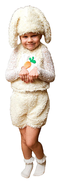 фото Карнавальный костюм бока заяц, цв. бежевый р.80