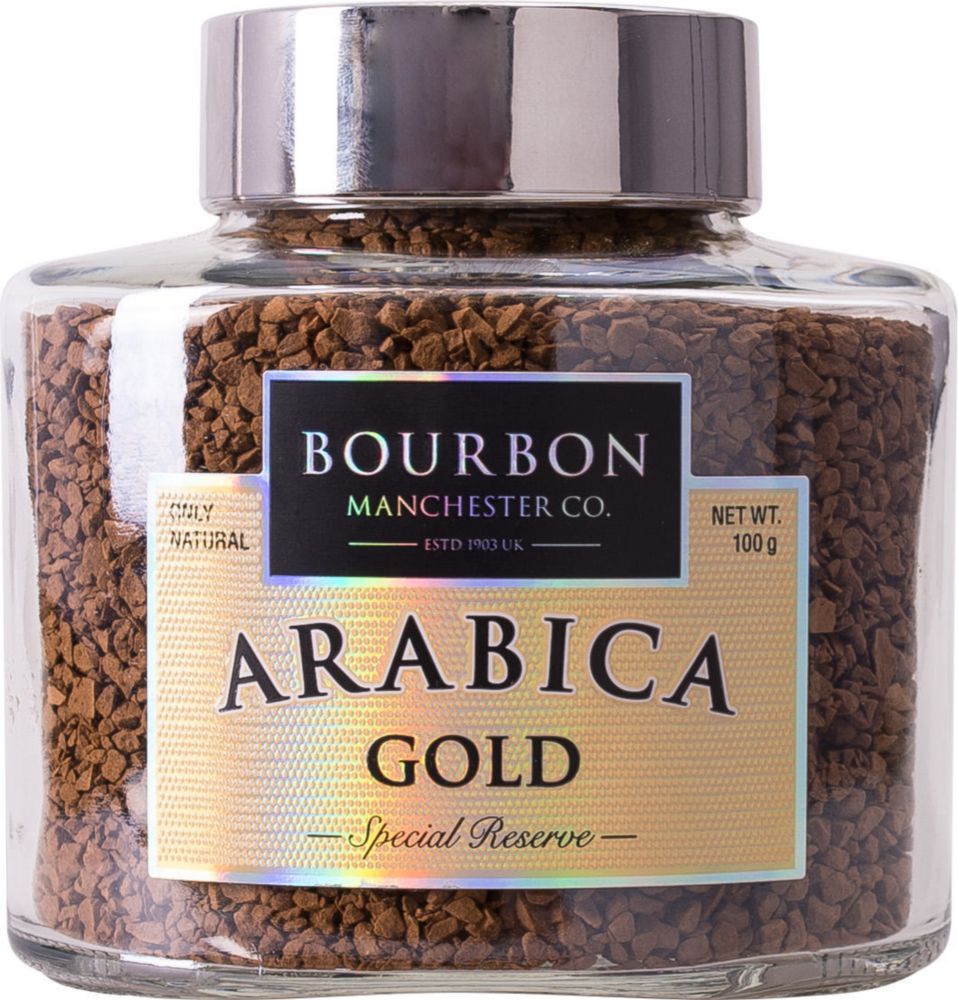 Кофе растворимый Bourbon arabica gold 100 г