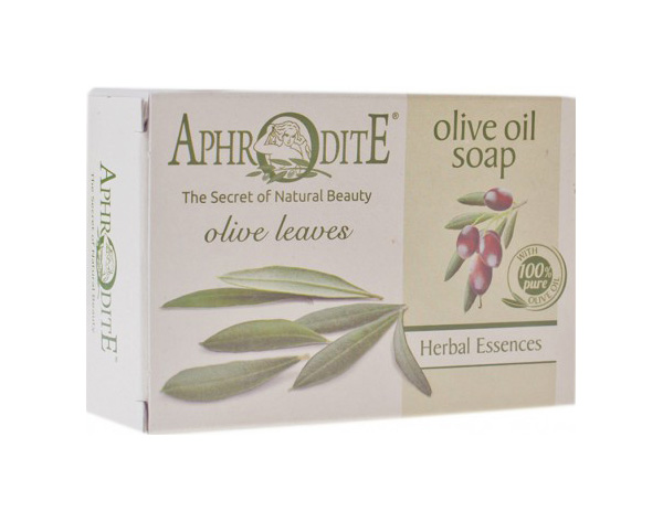фото Косметическое мыло aphrodite оливковое с листьями оливы 100 г