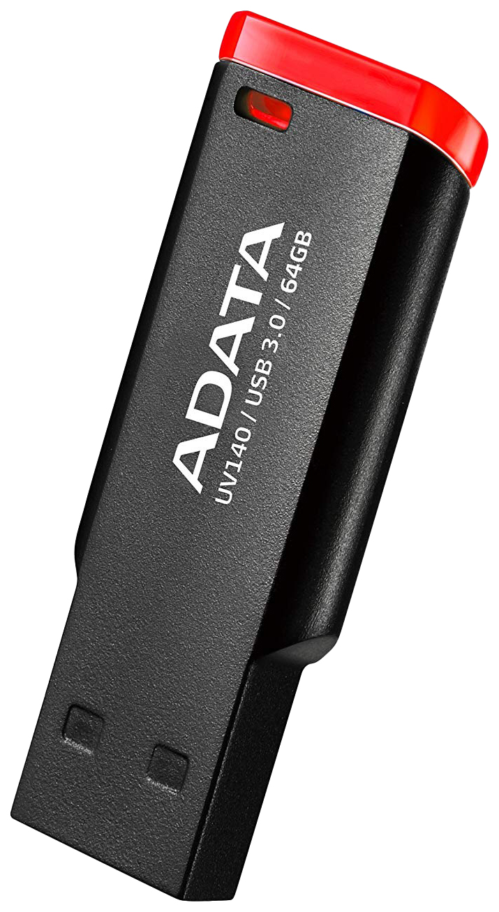 

Флешка ADATA UV140 64ГБ Red/Black (AUV140-64G-RKD), UV140