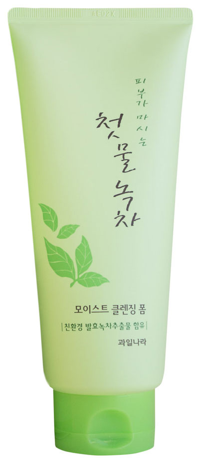 фото Пенка для умывания welcos green tea moist cleansing 180 г