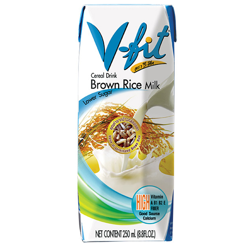 Молоко из коричневого риса  V-Fit без сахара 250 мл