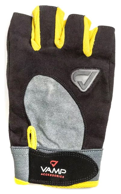 Перчатки для фитнеса VAMP RE-02, желтый, S