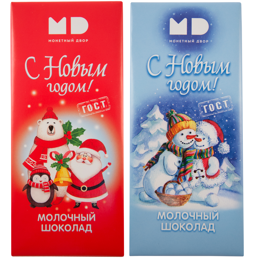 

Шоколад молочный Новогодний Монетный двор 20 шт по 85 г