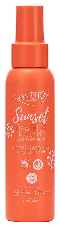 Фиксатор макияжа PuroBio Sunset Fix & Fresh Makeup Mist 100 мл фиксатор макияжа makeup revolution pro fix makeup fixing spray 100 мл