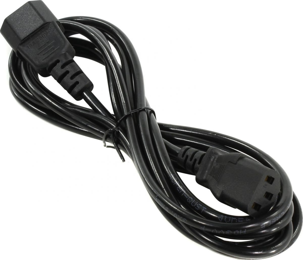 Кабель Aopen IEC 320 C13-IEC 320 C14, M-F 3м Black (ACE001-3M)