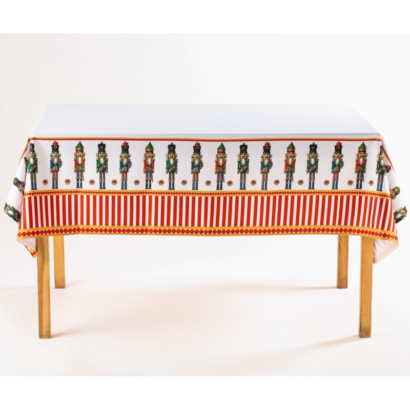 

Скатерть прямоугольная Myatashop Щелкунчики (белая)