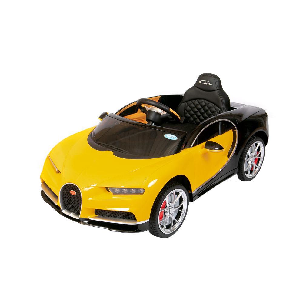 Детский электромобиль Barty Bugatti Chiron HL318 (Лицензия), Жёлтый электромобиль barty land rover evoque лицензия 4 wd rre99