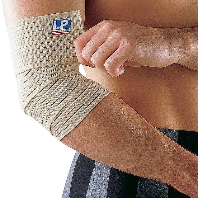 фото Бинт эластичный для локтя lp support elastic elbow wrap 632, синтетика