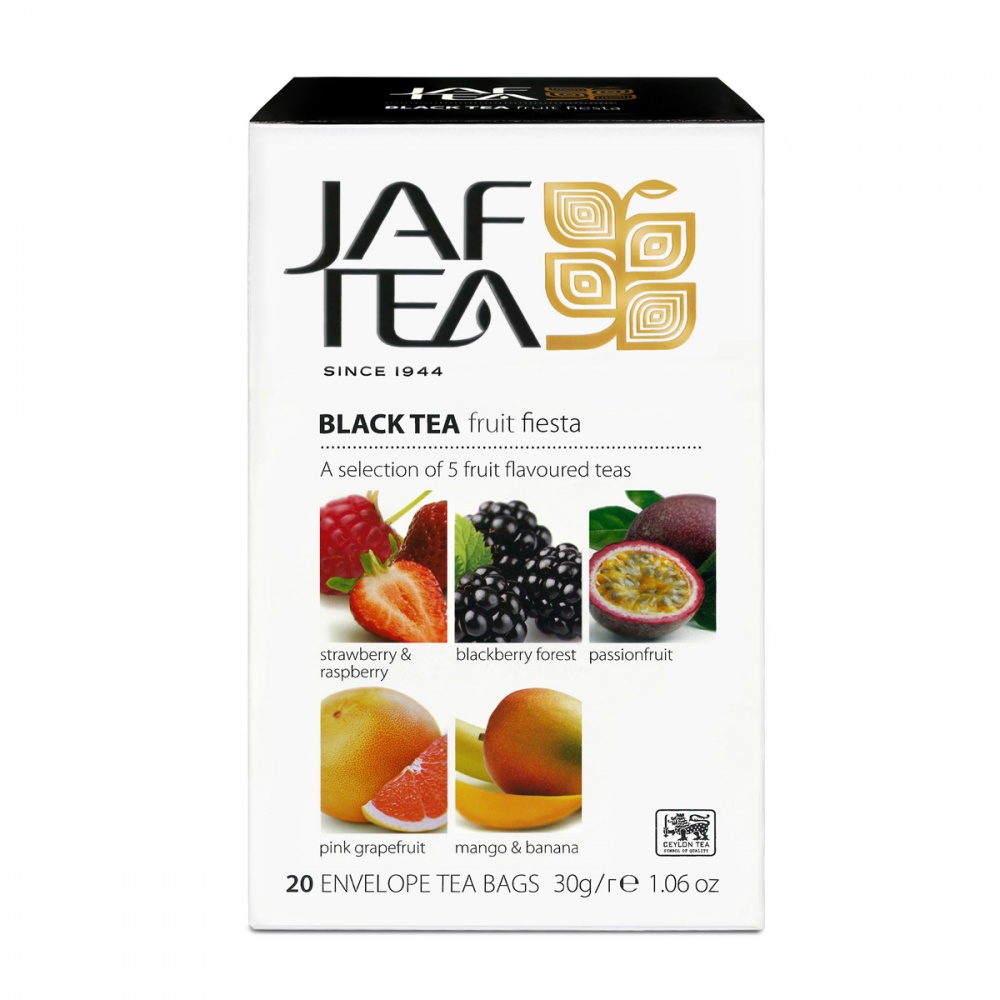 Чай Jaf Tea Fruit Fiesta черный с добавками ассорти 5 видов по 4 сашета