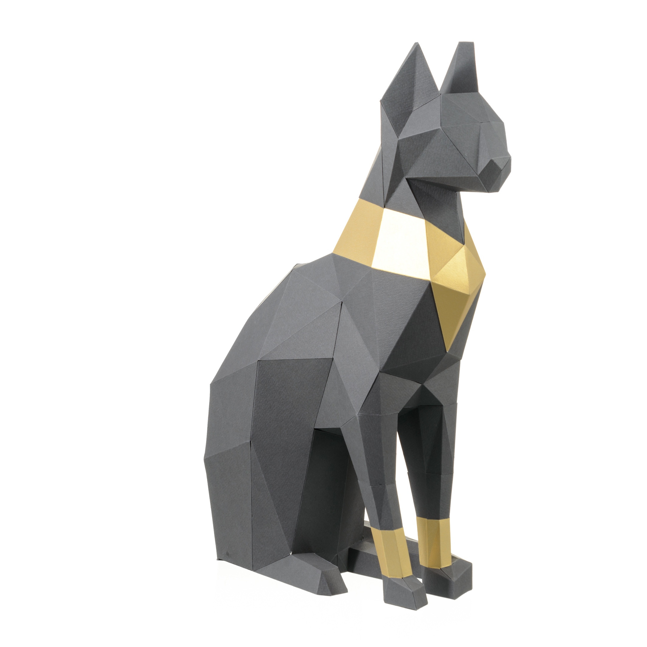 фото 3d-конструктор paperraz кошка бастет черный