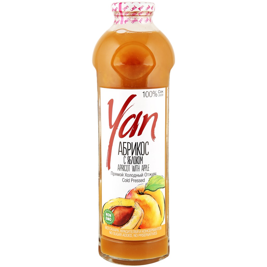 

Сок Yan Organic Абрикос с яблоком 930 мл