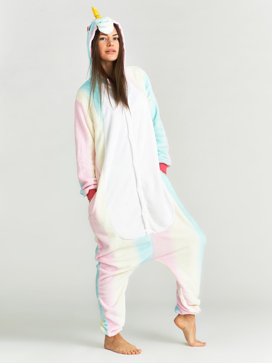 

Кигуруми унисекс BearWear Зефирный Единорог разноцветный 44 RU, Зефирный Единорог