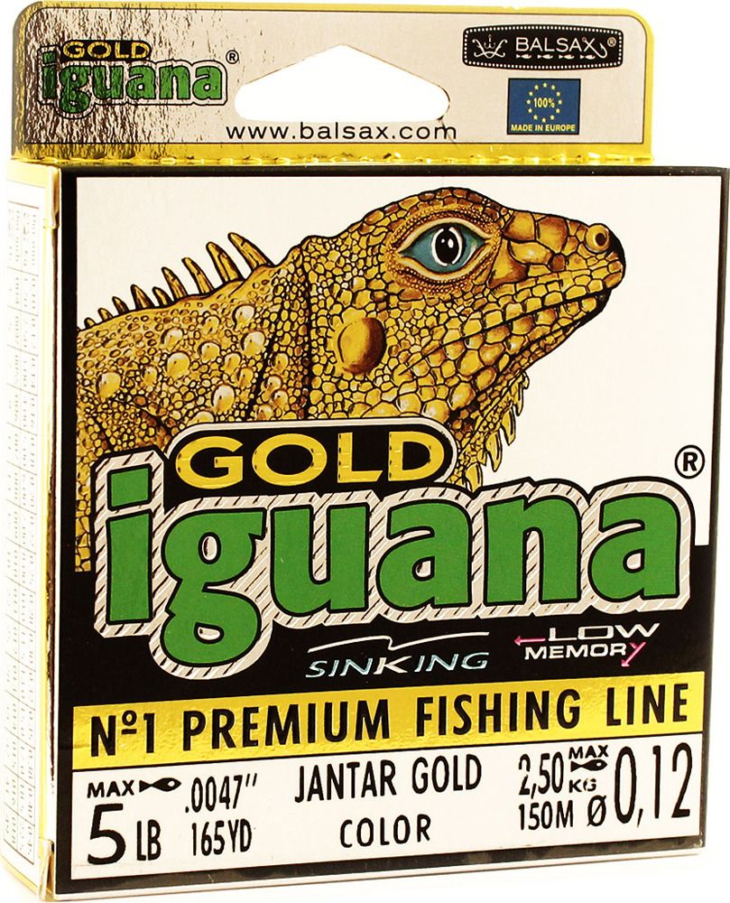 фото Леска монофильная balsax iguana gold 0,12 мм, 150 м, 2,5 кг