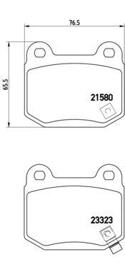 

Комплект тормозных колодок Brembo P56048