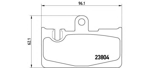 

Комплект тормозных колодок Brembo P83059