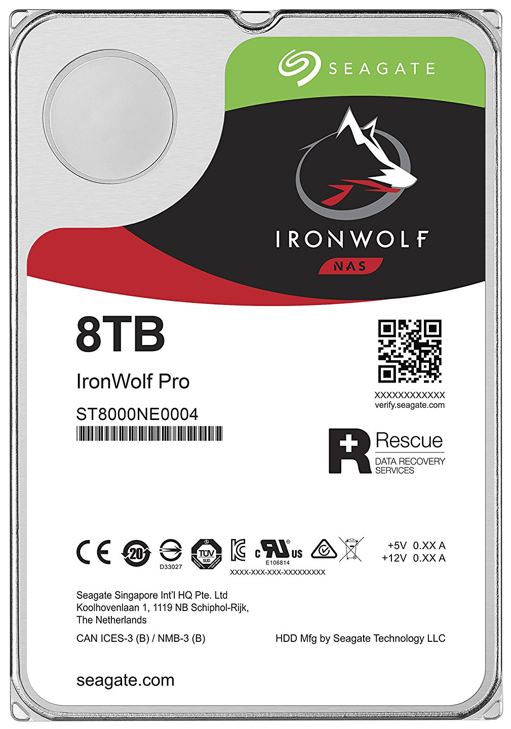 

Внутренний жесткий диск Seagate IronWolf Pro 8TB (ST8000NE0004)