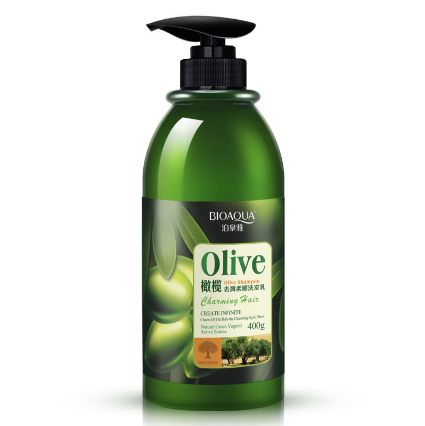 Шампунь для волос BioAqua с маслом оливы, 400 мл бомбочка для ванны в этот чудесный день с эфирным маслом персика 140 г