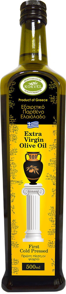 

Оливковое масло Korvel Extra Virgin Греция данае 500 мл
