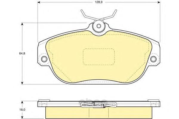 

Колодки тормозные Girling 6108371