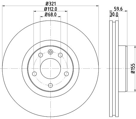 фото Тормозной диск hella pagid 8dd 355 111-141