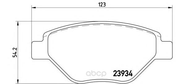 

Тормозные колодки brembo дисковые P68031