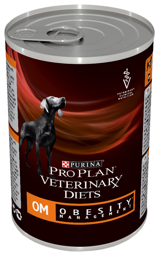 фото Консервы для собак pro plan veterinary diets obesity management om, 12шт, 400г