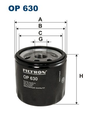 

Фильтр масляный FILTRON OP630