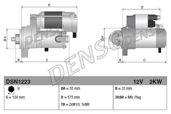 фото Стартер denso dsn1223