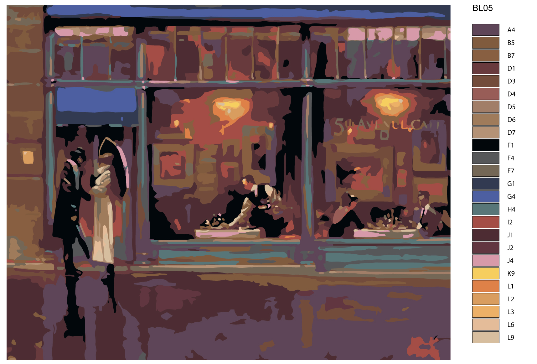 

Картина по номерам, 40 x 50, BL05, BL05