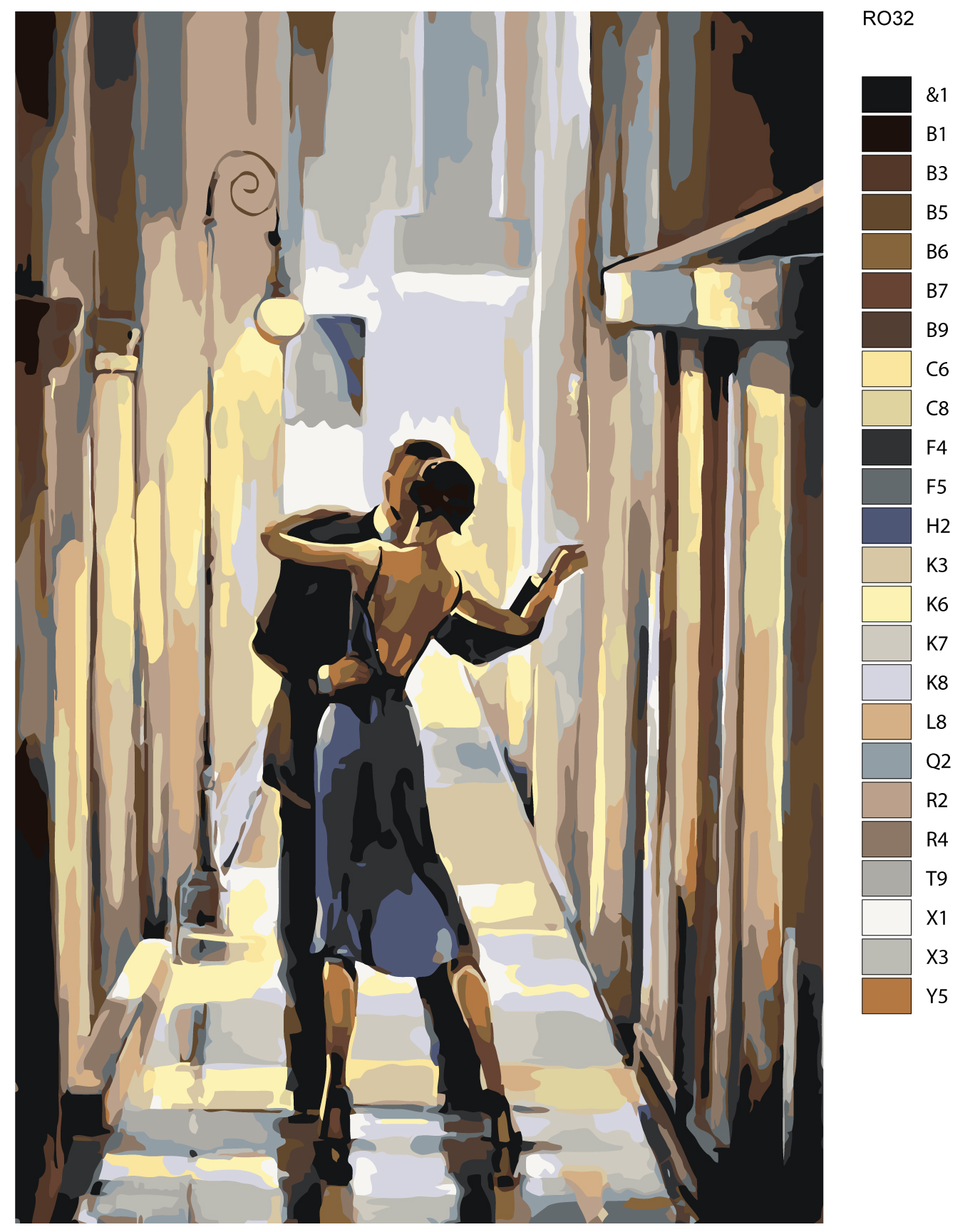 

Картина по номерам, 40 x 60, RO32, RO32