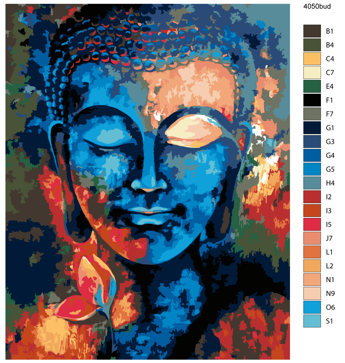 

Картина по номерам, 40 x 50, PHTO-4050bud, PHTO-4050bud