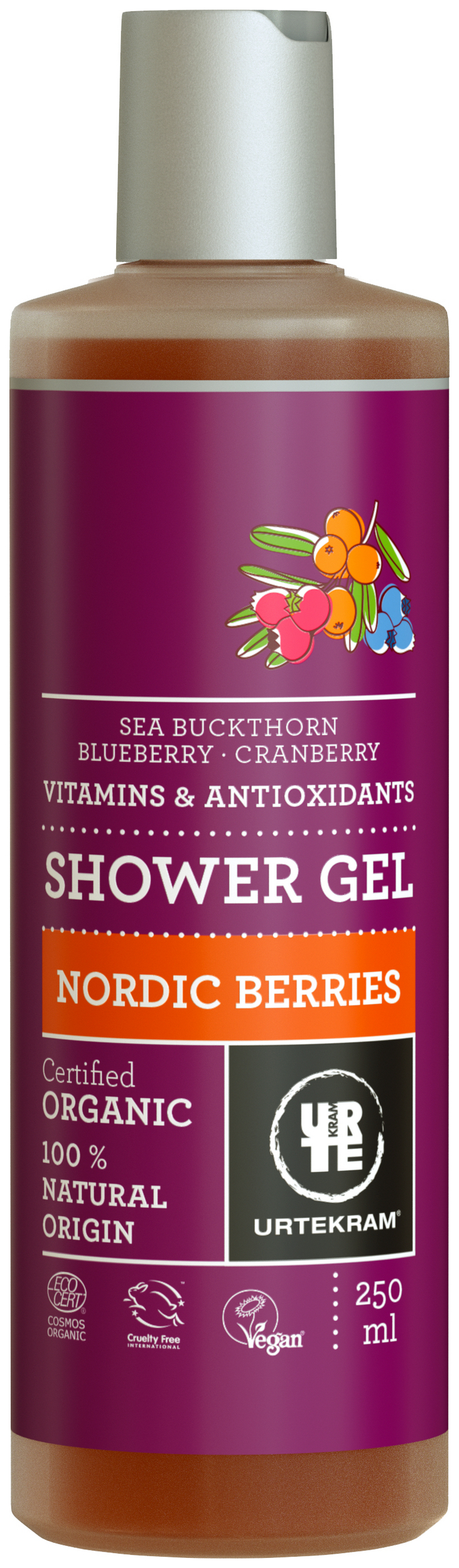 фото Гель для душа urtekram nordic berries shower gel organic 250 мл